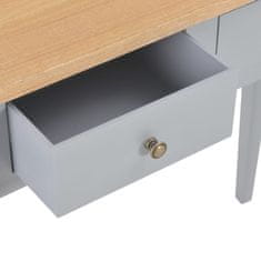Vidaxl 280054 Dressing Console Table Grey 79x30x74 cm Wood