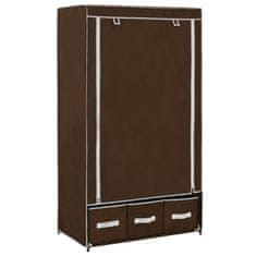 Vidaxl 282458 Wardrobe Brown 87x49x159 cm Fabric