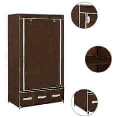 Vidaxl 282458 Wardrobe Brown 87x49x159 cm Fabric