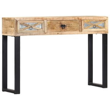 Vidaxl Konzolni stolić 110x30x76 cm Masivno drvo manga