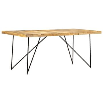 Vidaxl Blagovaonski stol 180 x 90 x 76 cm Masivno drvo manga