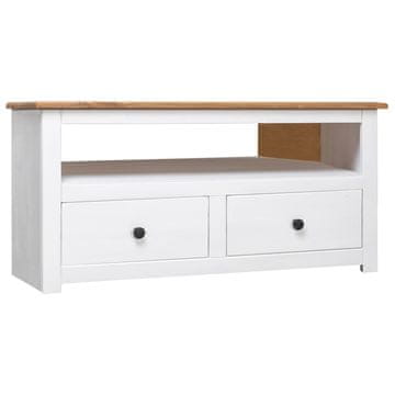 Vidaxl Kutni TV ormarić bijeli 93x49x49 cm borovina serija Panama