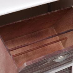 Vidaxl Ormarić za cipele smeđi 50 x 28 x 98 cm od drva paulovnije