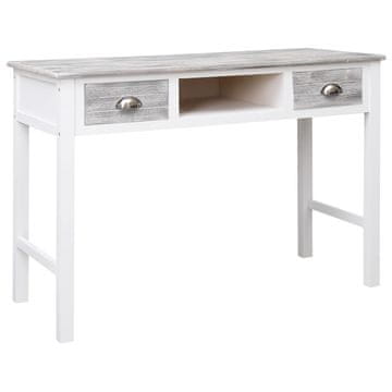 Vidaxl Radni stol, sivi, 110x45x76 cm, drveni