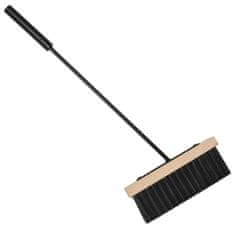 Vidaxl Kolica za drva za ogrjev crna 30 x 35 x 81 cm čelična