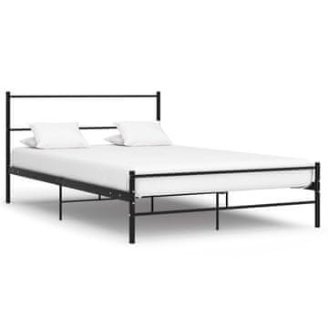 Vidaxl Okvir za krevet Crni metal 160 x 200 cm