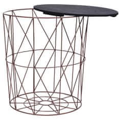 Vidaxl Stolići za kavu 3 kom bakreni