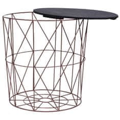 Vidaxl Stolići za kavu 3 kom bakreni