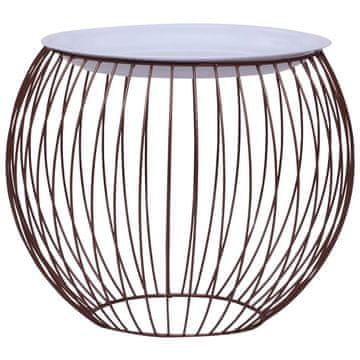 Vidaxl Stolić za kavu zlatni Ø 41 cm