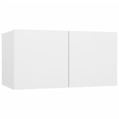 Vidaxl Zidni TV ormarići 2 kom, bijeli, 60x30x30 cm