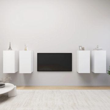 Vidaxl TV ormarići, 4 kom, bijeli, 30,5 x 30 x 60 cm, iverica