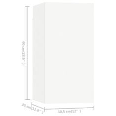 Vidaxl TV ormarići 7 kom bijeli 30,5 x 30 x 60 cm konstruirano drvo
