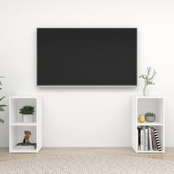 Vidaxl TV ormarići, set od 2, bijeli, 72x35x36,5 cm