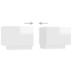 Vidaxl TV ormarić s LED svjetlima visoki sjaj bijeli 300 x 35 x 40 cm