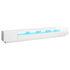 Vidaxl TV ormarić s LED svjetlima visoki sjaj bijeli 300 x 35 x 40 cm