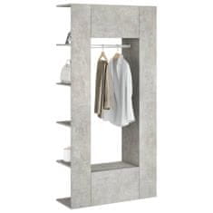 Vidaxl Omarići za hodnik 2 kom siva boja betona od konstruiranog drva