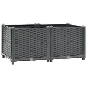 Vidaxl Povišena gredica 80x40x38 cm od polipropilena