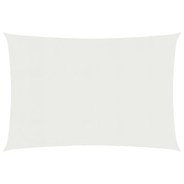 Vidaxl Jedro za zaštitu od sunca 160 g/m² bijelo 5 x 7 m HDPE