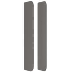 Vidaxl Uzglavlje s ušima sivo 83x16x118/128 cm od umjetne kože