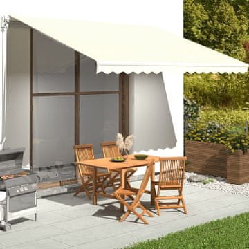 Vidaxl Zamjenska tkanina za tendu krem boje 4,5 x 3,5 m
