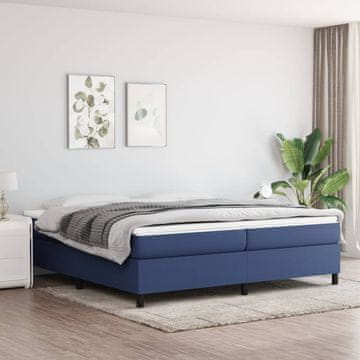 Vidaxl Okvir kreveta bez madraca plavi 200x200 cm presvučen tkaninom