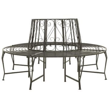 Vidaxl Klupa za drvo 160 cm Čelik