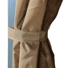 Vidaxl Sjenica sa zastorom 400 x 300 cm smeđe-siva aluminijska