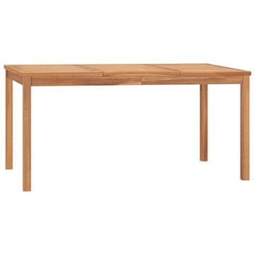 Vidaxl Vrtni stol 160x80x77 cm Masivno tikovino drvo
