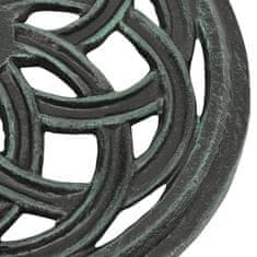 Vidaxl Stalak za suncobran zeleni 44 x 44 x 31 cm od lijevanog željeza