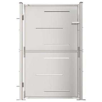 Vidaxl Vrtna vrata 100x145 cm nehrđajući čelik