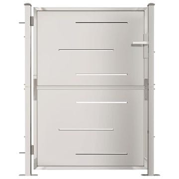 Vidaxl Vrtna vrata 100x120 cm nehrđajući čelik
