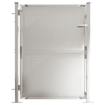 Vidaxl Vrtna vrata 100x120 cm nehrđajući čelik