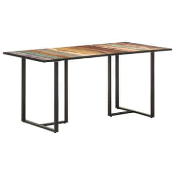 Vidaxl Blagovaonski stol 160 cm Masivno reciklirano drvo