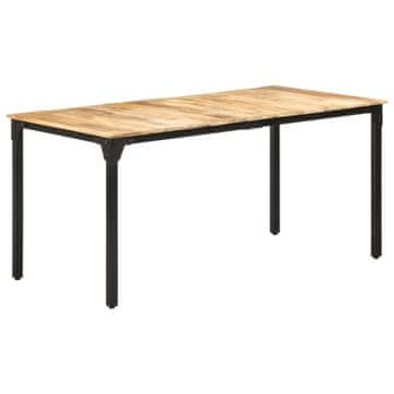 Vidaxl Blagovaonski stol 160 x 80 x 76 cm od neobrađenog drva manga