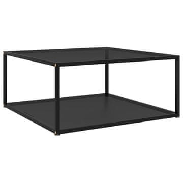 Vidaxl 322893 Coffee Table Black 80x80x35 cm Tempered Glass