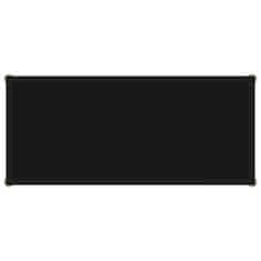 Vidaxl Konzolni stol crni 80 x 35 x 75 cm od kaljenog stakla