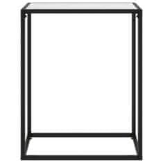 Vidaxl Konzolni stol bijeli 60 x 35 x 75 cm od kaljenog stakla