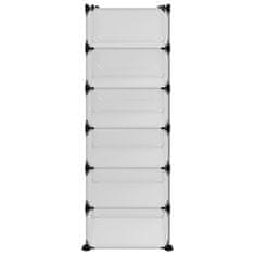 Vidaxl Stalak za cipele prozirni 94,5 x 36,5 x 106 cm PP