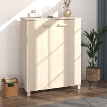 Vidaxl HAMAR Ormarić za cipele boje meda 85x40x108 cm masivni bor