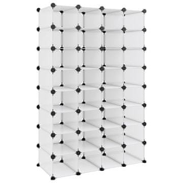 Vidaxl Stalak za cipele prozirni 93 x 36,5 x 140 cm PP