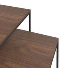 Vidaxl 2-dijelni set stolića za kavu od konstruiranog drva i metala