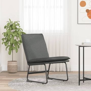 Vidaxl Fotelja tamno siva 52x75x76 cm presvučena tkaninom