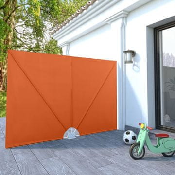 Vidaxl Sklopiva pregrada za terasu, terakota, 240x160 cm