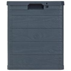 Vidaxl Vrtna kutija za pohranu 90 L antracit