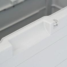 Vidaxl Vrtna kutija za pohranu 280 L svjetlosiva