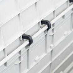 Vidaxl Vrtna kutija za pohranu 280 L svjetlosiva