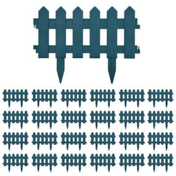 Vidaxl Rubnjaci za travnjak 25 kom zeleni 10 m PP