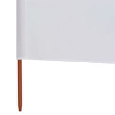 Vidaxl Zaštitna tkanina s 3 krila 400x80 cm pješčano bijela