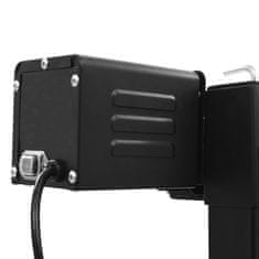 Vidaxl Električni roštilj s ražnjem od nehrđajućeg čelika