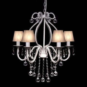 Vidaxl Luster s 2300 kristala, bijeli